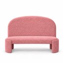 Ver imagem 3 de Kit Cabeceira King 158cm + Recamier Banco Puff Bouclé Fly:Rosa