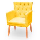 Ver imagem 5 de Poltrona Capitonê Clássica Confortável para Sala e Quarto Ana Suede