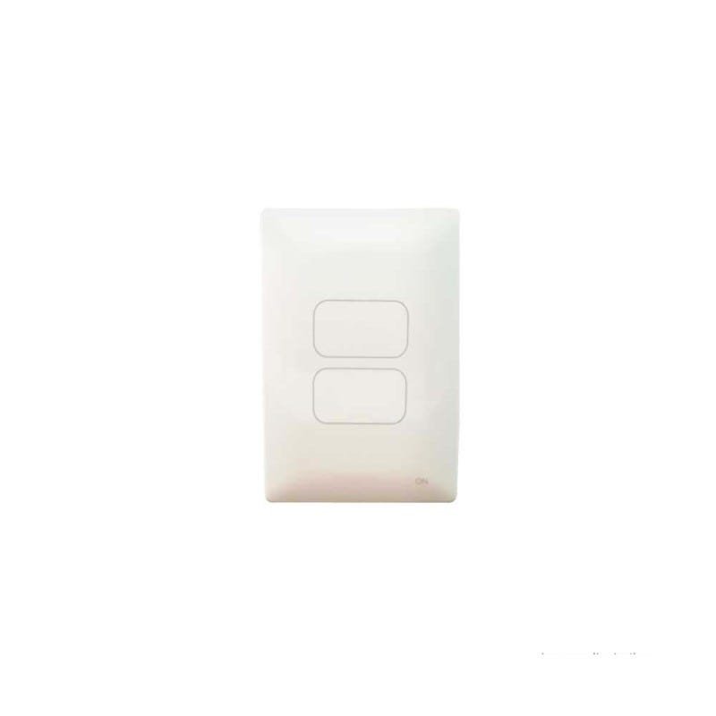 Interruptor One Touch 4x2 PAD paralelo duplo branco ON - 1