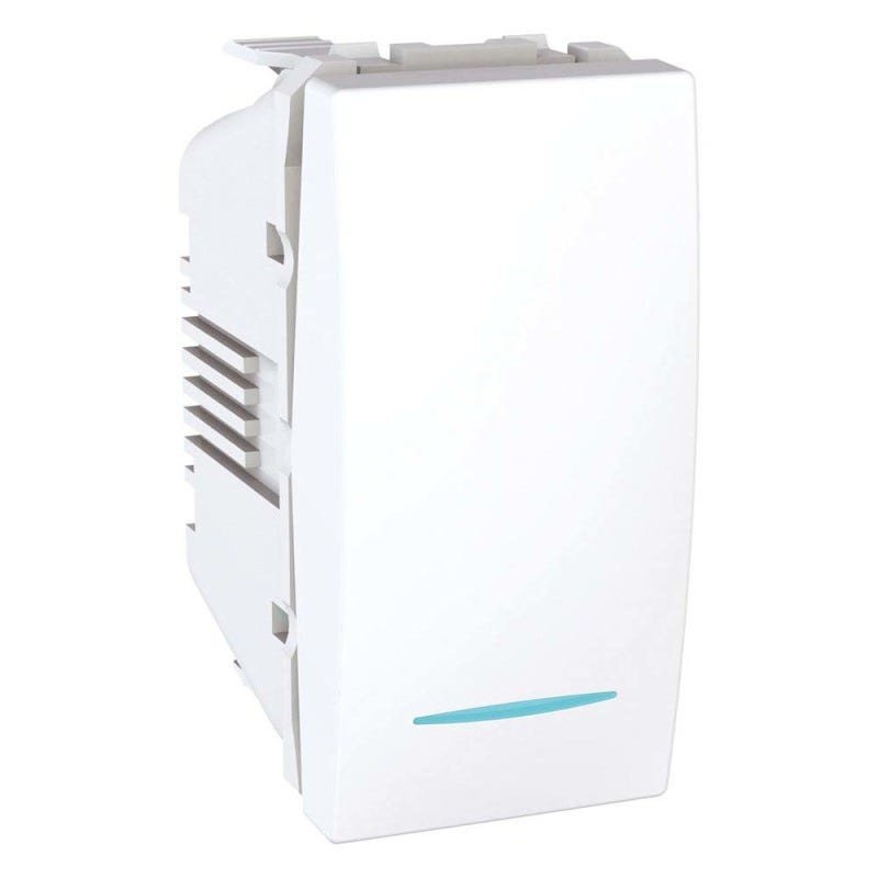 Módulo para interruptor simples luminoso Única Prime 16A 250V blanco Schneider - 1
