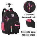 Ver imagem 3 de Mochila Escolar de Rodinhas Luluca Clio Style Lu24599 Preto