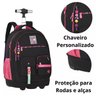 Mochila Escolar de Rodinhas Luluca Clio Style Lu24599 Preto - 3