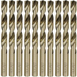 Broca Haste Paralela com 8% Cobalto - 6,0mm - 10 Peças - 255,0011 - Rocast - 1