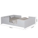 Ver imagem 5 de Cama Montessoriana Casal Infantil com Proteção Lateral e Colchão
