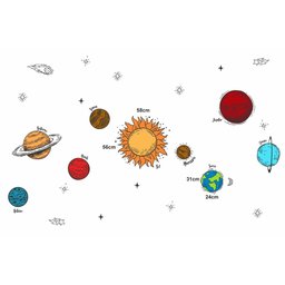 Adesivo de Parede Sistema Solar - Planetas - G - 1