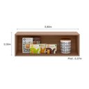 Ver imagem 2 de Armário Aéreo 80 Cm 1 Porta Basculante Etna Poliman Móveis Carvalho Oak e Off White