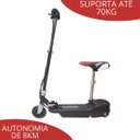 Ver imagem 3 de Patinete Elétrico 120w Dobrável com Assento e Kit de Proteção Motorizado 24v Preto Importway Bwpeak
