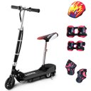 Ver imagem 1 de Patinete Elétrico 120w Dobrável com Assento e Kit de Proteção Motorizado 24v Preto Importway Bwpeak