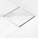 Ver imagem 4 de Ralo Oculto Invisível com Tela 15x15 Quadrado Plástico Branco Ps Área Interna Externa Universal