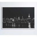 Ver imagem 5 de Quadro Rio Hudson Preto E Branco 90x60 Cm Vidro Impresso