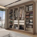 Ver imagem 2 de Guarda-roupa Casal Diplomata 8 Portas 4 Gavetas 100% Mdf - Panorama Móveis