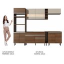 Ver imagem 6 de Armário de Cozinha Completa 290cm Rustic/Rustic/Crema Vicenza Madesa 11