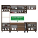 Ver imagem 5 de Armário de Cozinha Completa 290cm Rustic/Rustic/Crema Vicenza Madesa 11