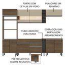 Ver imagem 4 de Armário de Cozinha Completa 290cm Rustic/Rustic/Crema Vicenza Madesa 11