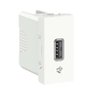 Módulo tomada carregador usb 2.0 1A 127/220V 1 módulo branca Schneider - 1