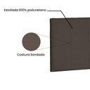 Ver imagem 4 de Cabeceira Painel Queen 1,60m Ravenna Suede Caramelo - Pallazio