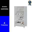 Ver imagem 3 de Armário Organizador Multiuso Sapateira Slim 2 Portas Branco