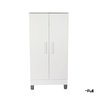Armário Organizador Multiuso Sapateira Slim 2 Portas Branco - 6
