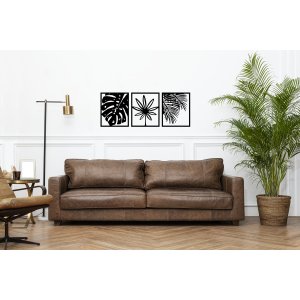 Quadro Grande Folhas Vazado Decorativo Parede Sala Quarto