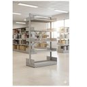 Ver imagem 7 de Estante Biblioteca de Centro com 10 Bandejas - 2,00x0,92x0,58m - Sa - 13123