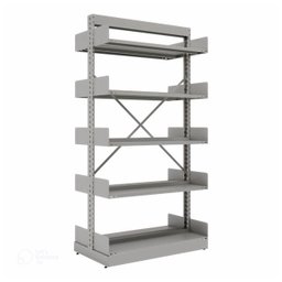 Estante Biblioteca de Centro com 10 Bandejas - 2,00x0,92x0,58m - Sa - 13123 - 1
