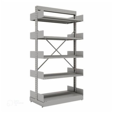 Estante Biblioteca de Centro com 10 Bandejas - 2,00x0,92x0,58m - Sa - 13123