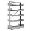 Ver imagem 1 de Estante Biblioteca de Centro com 10 Bandejas - 2,00x0,92x0,58m - Sa - 13123