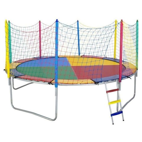 Cama Elástica 3,66m Chicoplay Lona Colorida Nacional