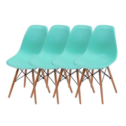 Kit 4 Cadeiras Eames Dsw - Tiffany