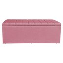 Ver imagem 2 de Calçadeira Recamier Baú Queen 1,60m Holanda Suede Rosa - Pallazio