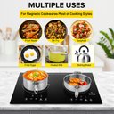 Ver imagem 6 de Duxtop Cooktop de Indução Portátil 1800w com 2 Queimadores (preto)