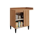 Ver imagem 3 de Gabinete de Cozinha Modulado Balcão Alpha 2508 Canto Reto com 1 Porta com Tampo 94cm Freijó Off
