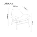Ver imagem 2 de Conjunto 2 Poltronas Decorativa Moderna Luxo Orgânica Ariana Rivatti