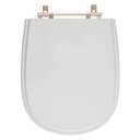Ver imagem 1 de Assento Sanitário Tampa de Vaso Madeira Mdf Laqueado Paris para Bacia Ideal Standard - Cinza Claro