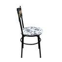 Ver imagem 5 de 2 Cadeiras Pretas para Cozinha Viena Cappuccino Premium:Floral Branco