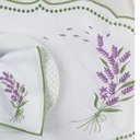 Ver imagem 2 de Jogo Americano Sousplat Mesa Posta Bordado Guardanapo 12 Peças:Lavanda