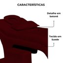 Ver imagem 5 de Maca Estofada Estética Botonê 60 Cm Sobrancelha Cilios Cor:bordo