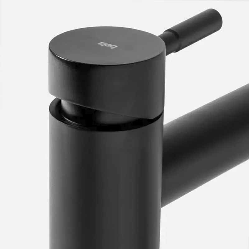 Torneira Monocomando Baixa para Banheiro Inox Lis Preta - 10