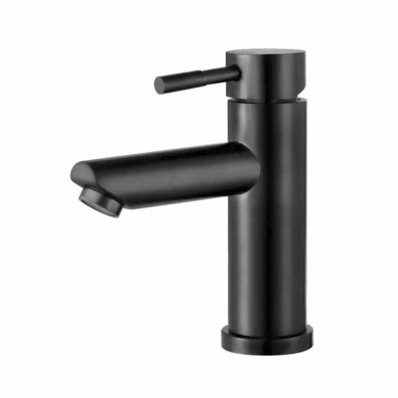 Torneira Monocomando Baixa para Banheiro Inox Lis Preta - 1