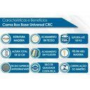 Ver imagem 2 de Cama Box Solteiro: Colchão Ortopédico Ortobom D45 Airtech 150 + Base Crc Suede Black (78x188)
