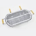 Ver imagem 2 de Churrasqueira Portátil Redonda Cinza