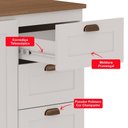 Ver imagem 6 de Armário Cozinha Genialflex Provençal C/ Balcão S/ Tampo Bco