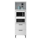 Ver imagem 7 de Torre Quente 70cm Grazi para Forno Micro-Ondas 1 Porta Basculante 2 Gavetas MDF - Tecnomobili