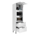 Ver imagem 5 de Torre Quente 70cm Grazi para Forno Micro-Ondas 1 Porta Basculante 2 Gavetas MDF - Tecnomobili