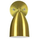Ver imagem 2 de Arandela Aluminio Cone Sadan Dourado 23x25cm