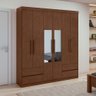 Guarda Roupa Lopas 06 Portas C- 2 Espelhos Zeus 2021 Frassino - 1