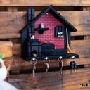 Ver imagem 2 de Porta Chaves de Parede Casinha Mineira Artesanal G Vermelho