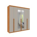 Ver imagem 1 de Roupeiro Joinville com Espelho 6 Portas Tcil:cinamomo/off
