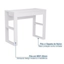 Ver imagem 4 de Escrivaninha Mesa Escritório 100% Brisa 2 Gavetas 91cm Branco