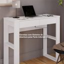 Ver imagem 5 de Escrivaninha Mesa Escritório 100% Brisa 2 Gavetas 91cm Branco